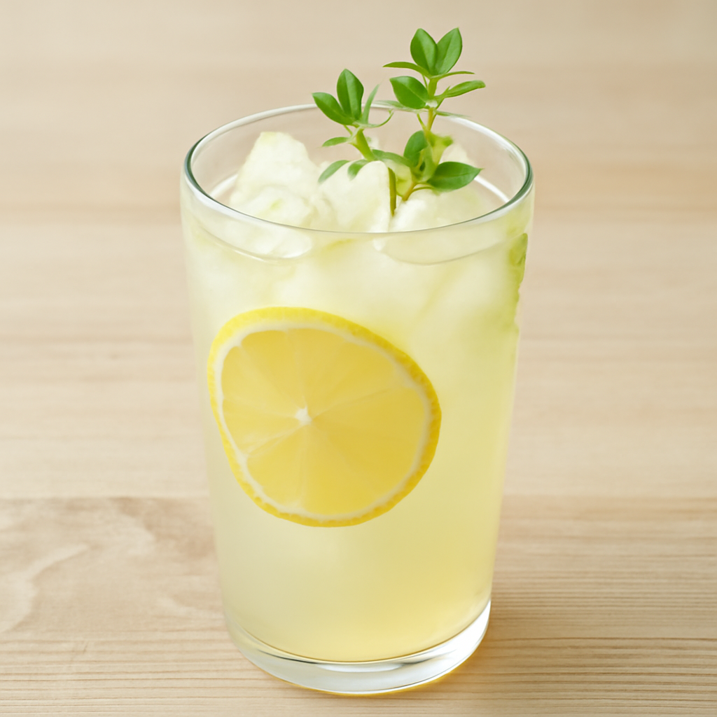 Refreshing lemon drink